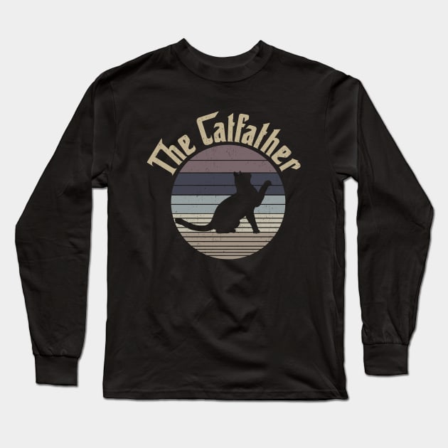 The CatFather Long Sleeve T-Shirt by Zen Cosmos Official